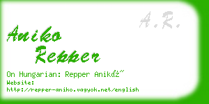aniko repper business card